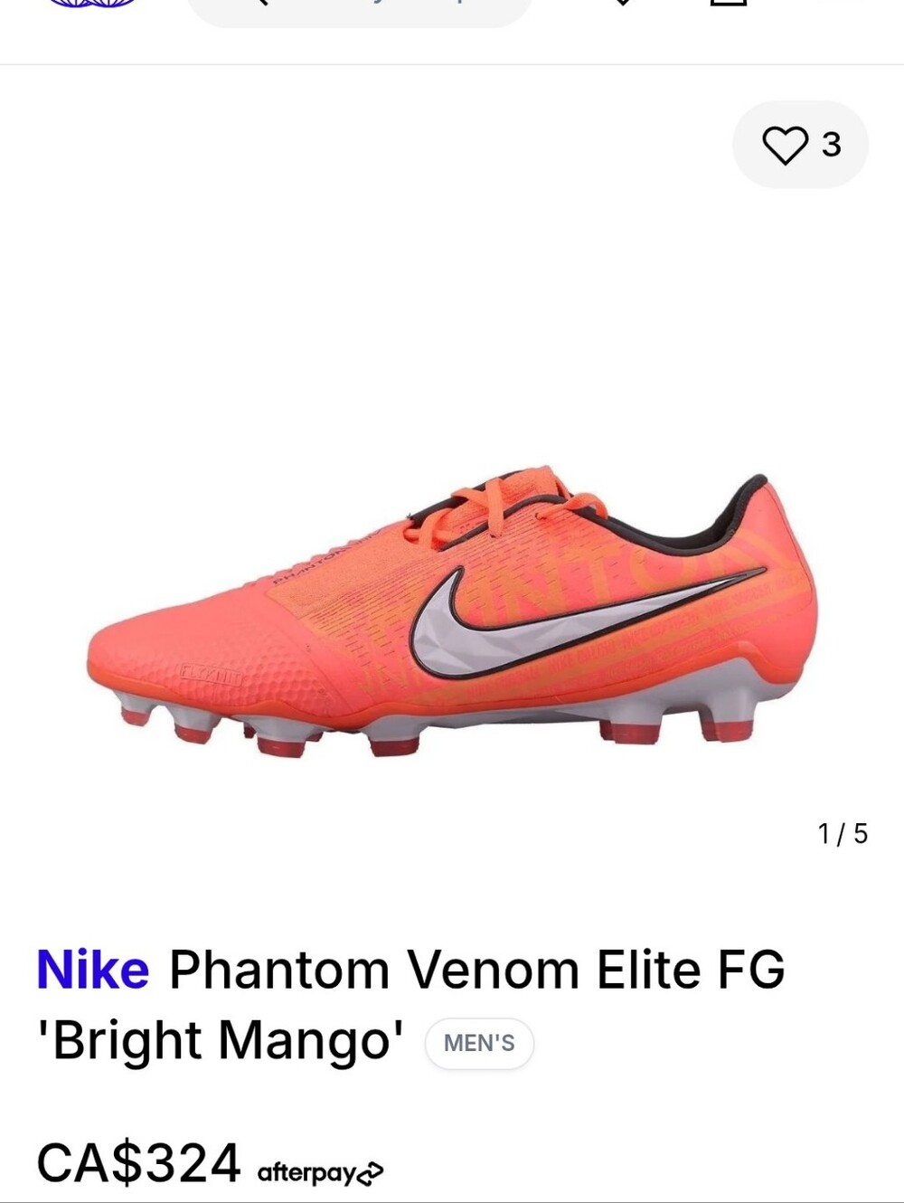 Women's Nike Phantom Venom Elite Rare Soccer Cleats - Size 7.5 NWT